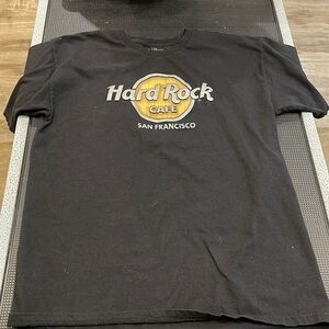 Hard Rock Cafe San Francisco Short Sleeve Black Tee Large